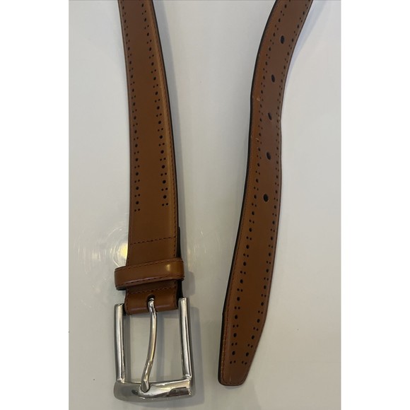 Jos. A. Bank Men’s Belt Italian Genuine Leather  Brown  Size 40 Dress Signature - Picture 8 of 10